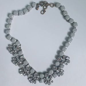 J. Crew gray and crystal necklace